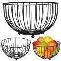 KOSZYK KOSZ NA OWOCE WARZYWA METALOWY CZARNY VILDE 229017