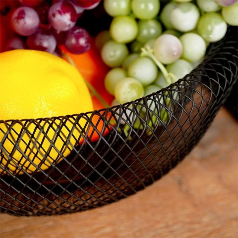 KOSZYK KOSZ NA OWOCE WARZYWA METALOWY CZARNY VILDE 229069