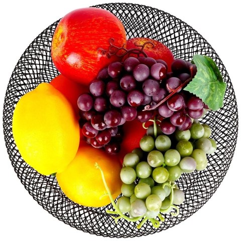 KOSZYK KOSZ NA OWOCE WARZYWA METALOWY CZARNY VILDE 229069