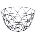 KOSZYK KOSZ NA OWOCE WARZYWA METALOWY CZARNY Z WIESZAKIEM VILDE 229019