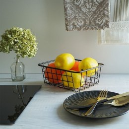 KOSZYK KOSZ NA OWOCE WARZYWA METALOWY POJEMNIK CZARNY 20X15X8CM LOFT HIT 730157