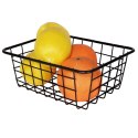 KOSZYK KOSZ NA OWOCE WARZYWA METALOWY POJEMNIK CZARNY 20X15X8CM LOFT HIT 730157