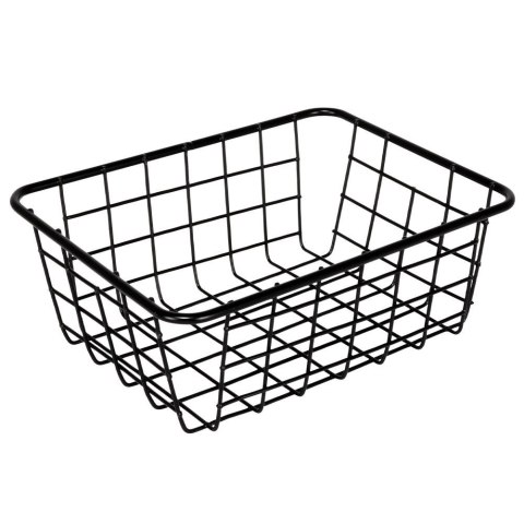 KOSZYK KOSZ NA OWOCE WARZYWA METALOWY POJEMNIK CZARNY 20X15X8CM LOFT HIT 730157