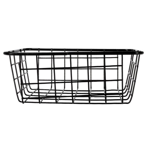 KOSZYK KOSZ NA OWOCE WARZYWA METALOWY POJEMNIK CZARNY 20X15X8CM LOFT HIT 730157