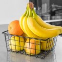 KOSZYK KOSZ NA OWOCE WARZYWA METALOWY POJEMNIK CZARNY 24X18X10CM LOFT HIT 730156