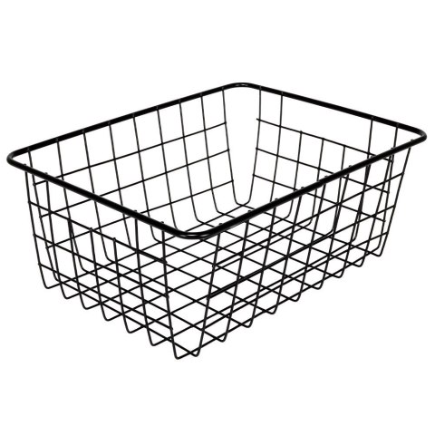 KOSZYK KOSZ NA OWOCE WARZYWA METALOWY POJEMNIK CZARNY 28X22X12CM LOFT HIT 730154
