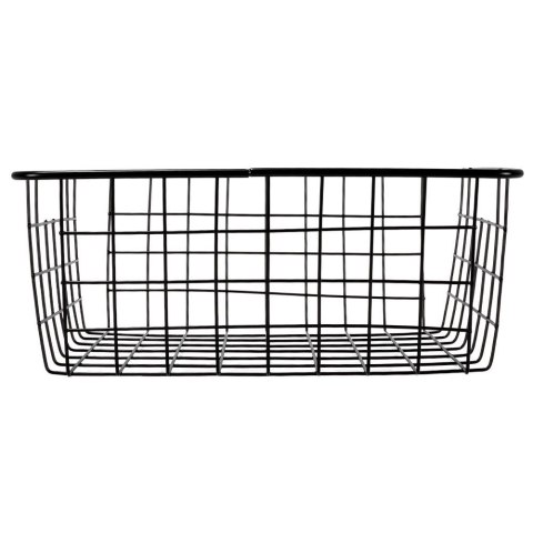 KOSZYK KOSZ NA OWOCE WARZYWA METALOWY POJEMNIK CZARNY 28X22X12CM LOFT HIT 730154