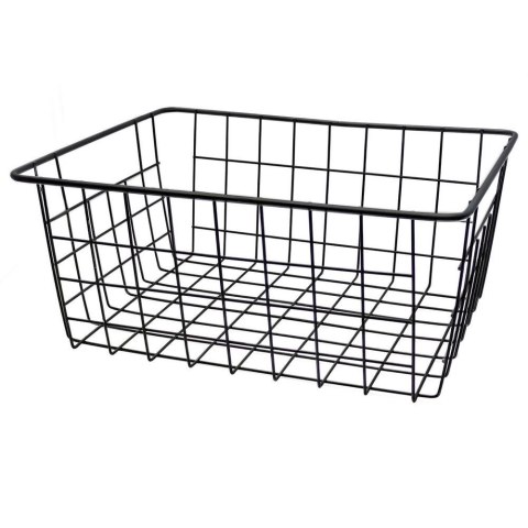 KOSZYK KOSZ NA OWOCE WARZYWA METALOWY POJEMNIK CZARNY 28X22X12CM LOFT HIT 730154