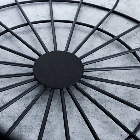 KOSZYK KOSZ NA OWOCE WARZYWA WISZĄCY METALOWY CZARNY VILDE 730158