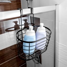 KOSZYK ZAWIESZANY NA DRZWI SZAFKI METALOWY CZARNY 26,5X23,5X30,5 CM VILDE 229004