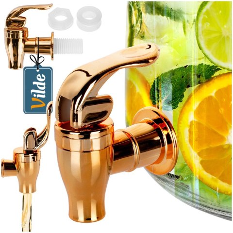 KRANIK KRAN DO SŁOJA SŁOIKA DYSTRYBUTORA NA NAPOJE MIEDZIANY VILDE 139669