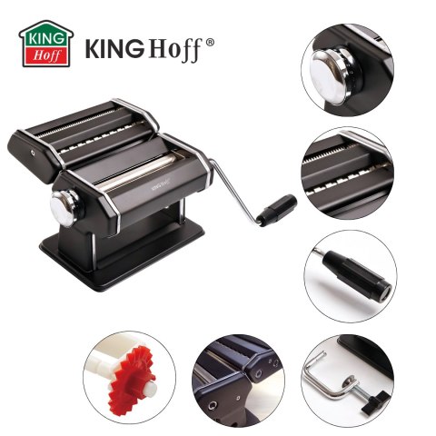 MASZYNKA 2 W 1 DO CIASTA I MAKARONU CZARNA KINGHOFF KH-1927