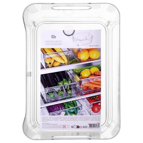 ORGANIZER DO LODÓWKI POJEMNIK NA PRODUKTY SPOŻYWCZE 30X21.5X13CM EXCELLENT HOUSEWARE 259375