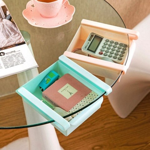 ORGANIZER DO LODÓWKI POJEMNIK POD PÓŁKĘ BIAŁY 16.5X15.5X6.5CM VILDE 121625