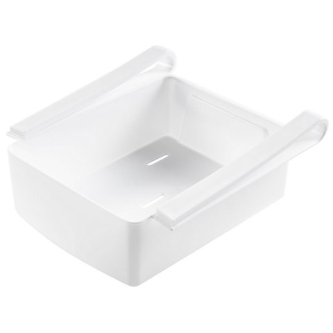 ORGANIZER DO LODÓWKI POJEMNIK POD PÓŁKĘ BIAŁY 16.5X15.5X6.5CM VILDE 121625
