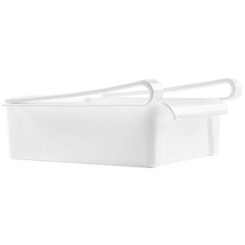 ORGANIZER DO LODÓWKI POJEMNIK POD PÓŁKĘ BIAŁY 16.5X15.5X6.5CM VILDE 121625