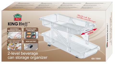 ORGANIZER DO PRZECHOWYWANIA PUSZEK 2-POZIOMOWY NA PUSZKI KINGHOFF KH-1944