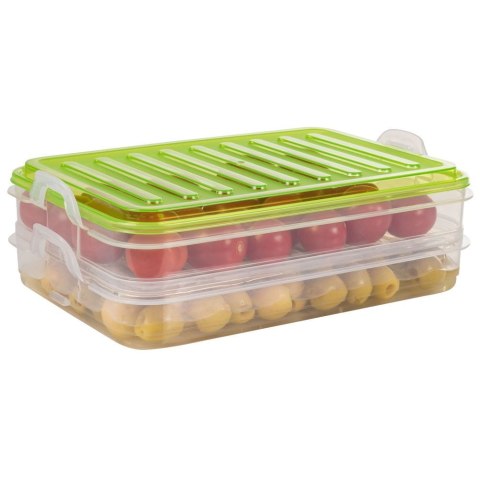 POJEMNIK NA WĘDLINY I SERY 2-POZIOMOWY PIĘTROWY 2X750 ML EXCELLENT HOUSEWARE 122608