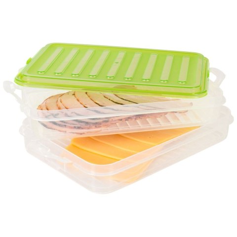 POJEMNIK NA WĘDLINY I SERY 2-POZIOMOWY PIĘTROWY 2X750 ML EXCELLENT HOUSEWARE 122608