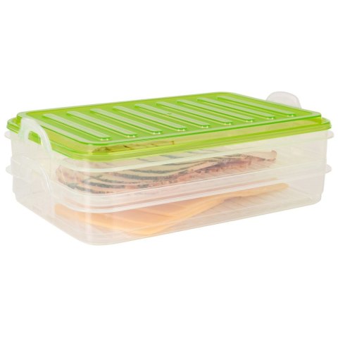 POJEMNIK NA WĘDLINY I SERY 2-POZIOMOWY PIĘTROWY 2X750 ML EXCELLENT HOUSEWARE 122608