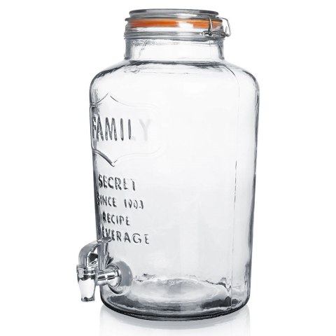 SŁÓJ SŁOIK DO NAPOJÓW Z KRANIKIEM 8L ELEGANCE CUISINE 139347