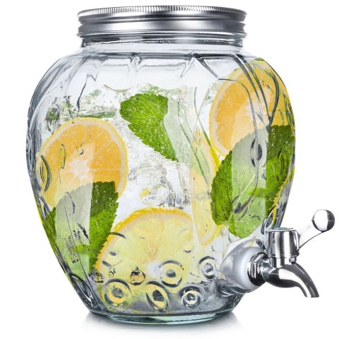 SŁÓJ SŁOIK DO NAPOJÓW Z KRANIKIEM SZKLANY 4,5L EXCELLENT HOUSEWARE 139324