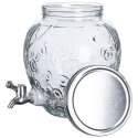 SŁÓJ SŁOIK DO NAPOJÓW Z KRANIKIEM SZKLANY 4,5L EXCELLENT HOUSEWARE 139324