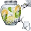 SŁÓJ SŁOIK DO NAPOJÓW Z KRANIKIEM SZKLANY 4,5L EXCELLENT HOUSEWARE 139324