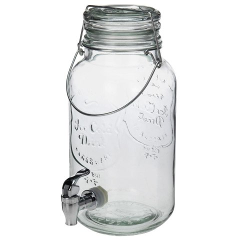 SŁÓJ SŁOIK DO NAPOJÓW Z KRANIKIEM SZKLANY 4L VILDE 125900