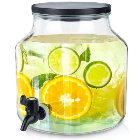 SŁÓJ SŁOIK DO NAPOJÓW Z KRANIKIEM SZKLANY 5,2L EXCELLENT HOUSEWARE 139653