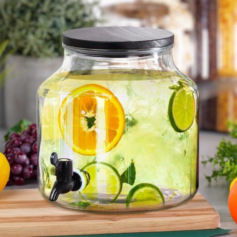 SŁÓJ SŁOIK DO NAPOJÓW Z KRANIKIEM SZKLANY 5,2L EXCELLENT HOUSEWARE 139653