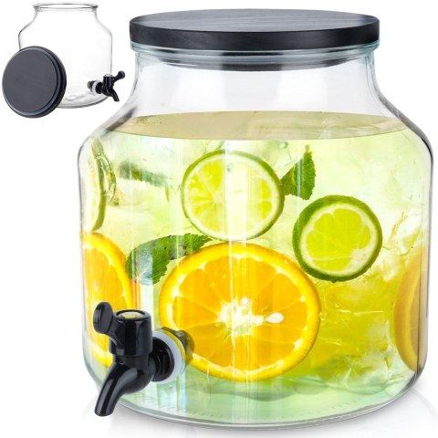 SŁÓJ SŁOIK DO NAPOJÓW Z KRANIKIEM SZKLANY 5,2L EXCELLENT HOUSEWARE 139653
