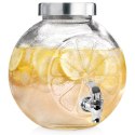 SŁÓJ SŁOIK DO NAPOJÓW Z KRANIKIEM SZKLANY NA NAPOJE LEMONIADĘ CYTRYNA 5.4L ORION 143793