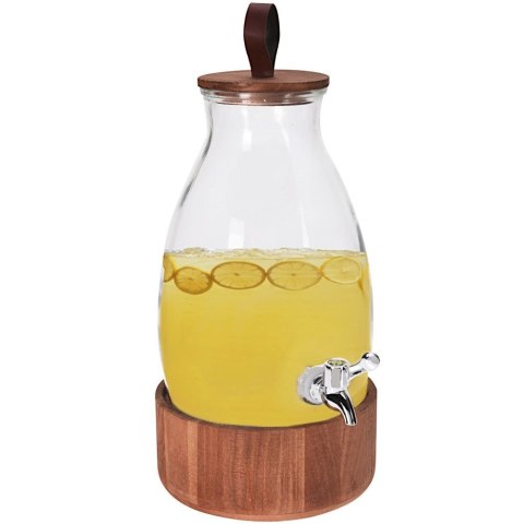 SŁÓJ SŁOIK DO NAPOJÓW Z KRANIKIEM SZKLANY ZE STOJAKIEM 5.5L EXCELLENT HOUSEWARE 139002