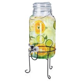 SŁÓJ SŁOIK DO NAPOJÓW Z KRANIKIEM ZE STOJAKIEM 4L VILDE 139438