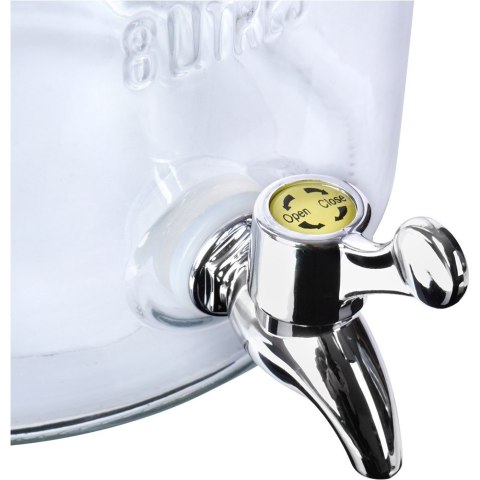 SŁÓJ SŁOIK DO NAPOJÓW Z KRANIKIEM ZE STOJAKIEM 4L VILDE 139438