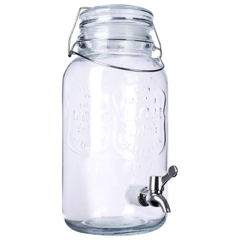 SŁÓJ SŁOIK DO NAPOJÓW Z KRANIKIEM ZE STOJAKIEM 4L VILDE 139438