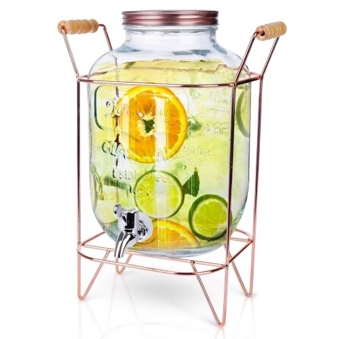 SŁÓJ SŁOIK DO NAPOJÓW Z KRANIKIEM ZE STOJAKIEM 5L VILDE 139373