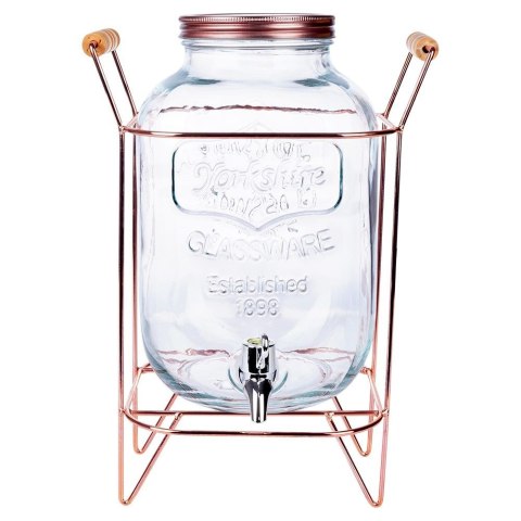 SŁÓJ SŁOIK DO NAPOJÓW Z KRANIKIEM ZE STOJAKIEM 5L VILDE 139373