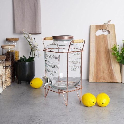 SŁÓJ SŁOIK DO NAPOJÓW Z KRANIKIEM ZE STOJAKIEM 5L VILDE 139373