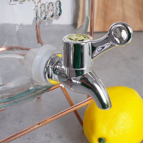 SŁÓJ SŁOIK DO NAPOJÓW Z KRANIKIEM ZE STOJAKIEM 5L VILDE 139373