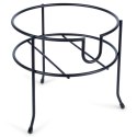 STOJAK POD SŁÓJ SŁOIK Z KRANIKIEM METALOWY CZARNY 20 CM VILDE 229071