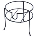 STOJAK POD SŁÓJ SŁOIK Z KRANIKIEM METALOWY CZARNY 20 CM VILDE 229071