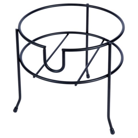 STOJAK POD SŁÓJ SŁOIK Z KRANIKIEM METALOWY CZARNY 20 CM VILDE 229071