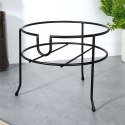 STOJAK POD SŁÓJ SŁOIK Z KRANIKIEM METALOWY CZARNY 23 CM VILDE 229072