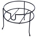 STOJAK POD SŁÓJ SŁOIK Z KRANIKIEM METALOWY CZARNY 23 CM VILDE 229072