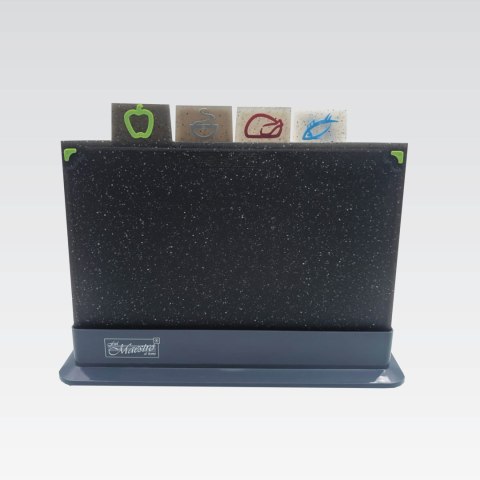 ZESTAW DESEK DO KROJENIA NA STOJAKU PODSTAWCE DESKA KUCHENNA MAESTRO MR-1787TG