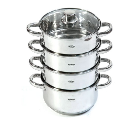 GARNKI DO GOTOWANIA NA PARZE 18L 5 ELE 24CM HOFFNER HF-9245 GARNKI DO GOTOWANIA NA PARZE 18L 5 ELE 24CM HOFFNER HF-9245