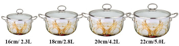 GARNKI EMALIOWANE EDENBERG OLIO 8 ELE EB-1836-OL GARNKI EMALIOWANE EDENBERG OLIO 8 ELE EB-1836-OL