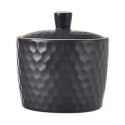 CUKIERNICZKA CERAMICZNA CZARNA CUKIERNICA POJEMNIK NA CUKIER TEA TIME 320 ML ORION 155404